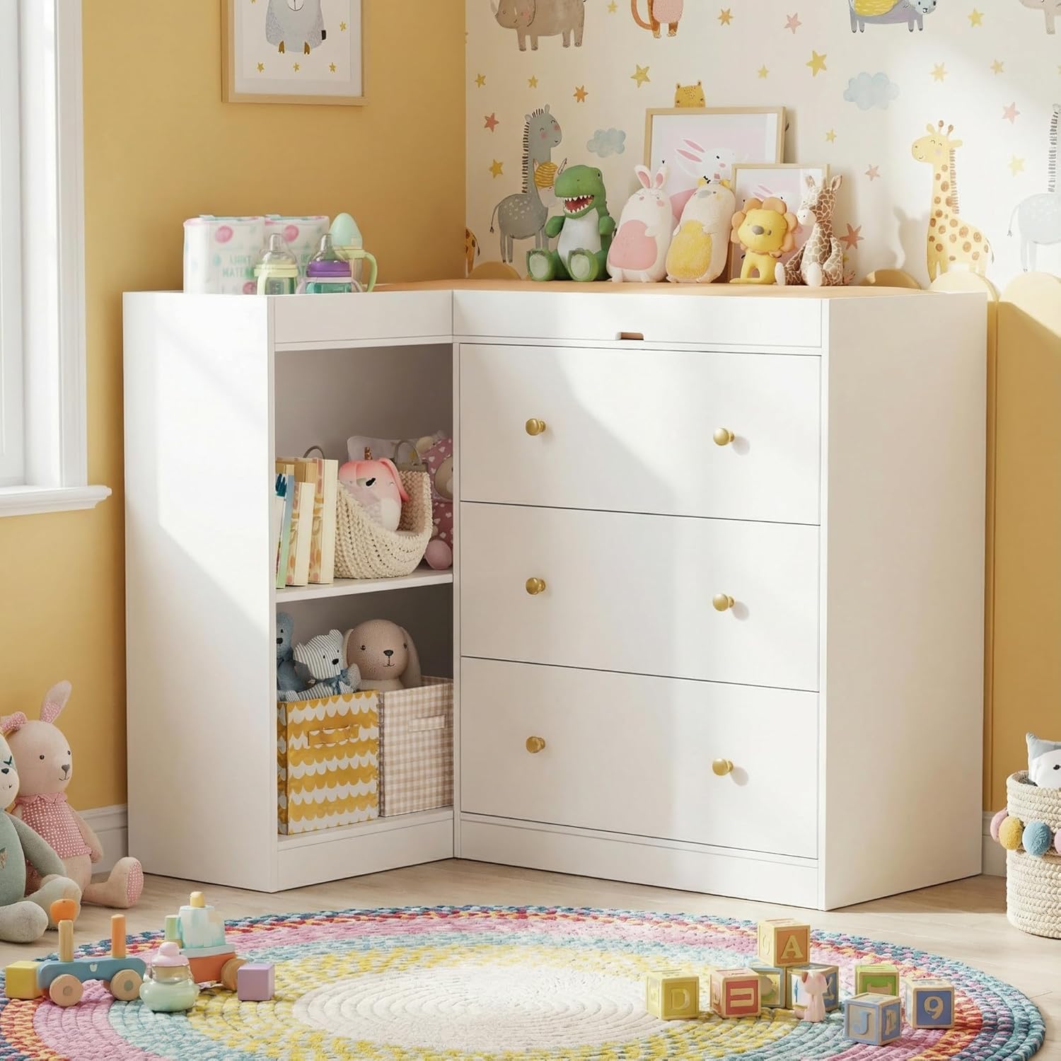Baby Nursery Dresser Changing Table - # Table à langer d'angle avec