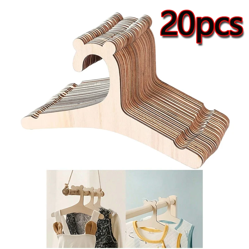 Baby Nursery Hangers - Lot de 5/10/20/50 cintres en bois