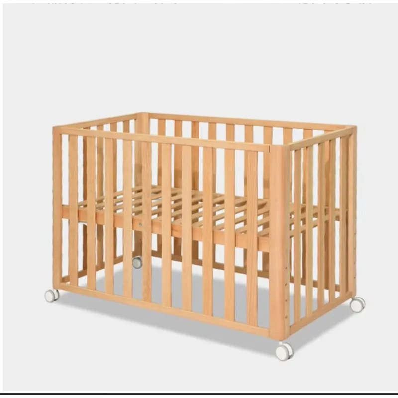 Convertible Crib Set - Lit bébé convertible moderne en bois,