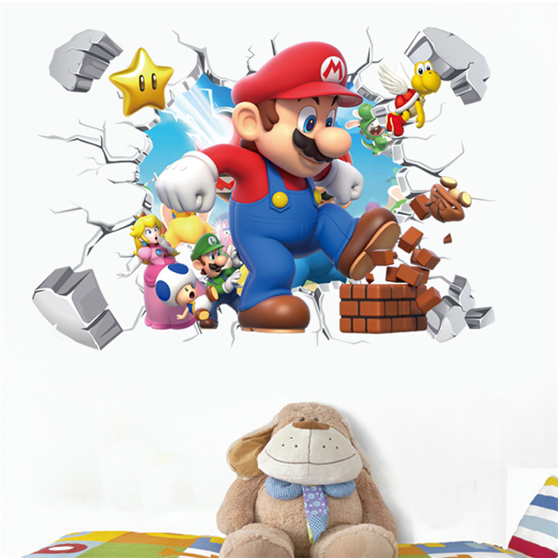 Baby Nursery Wall Mural - Autocollant mural 3D de personnages de