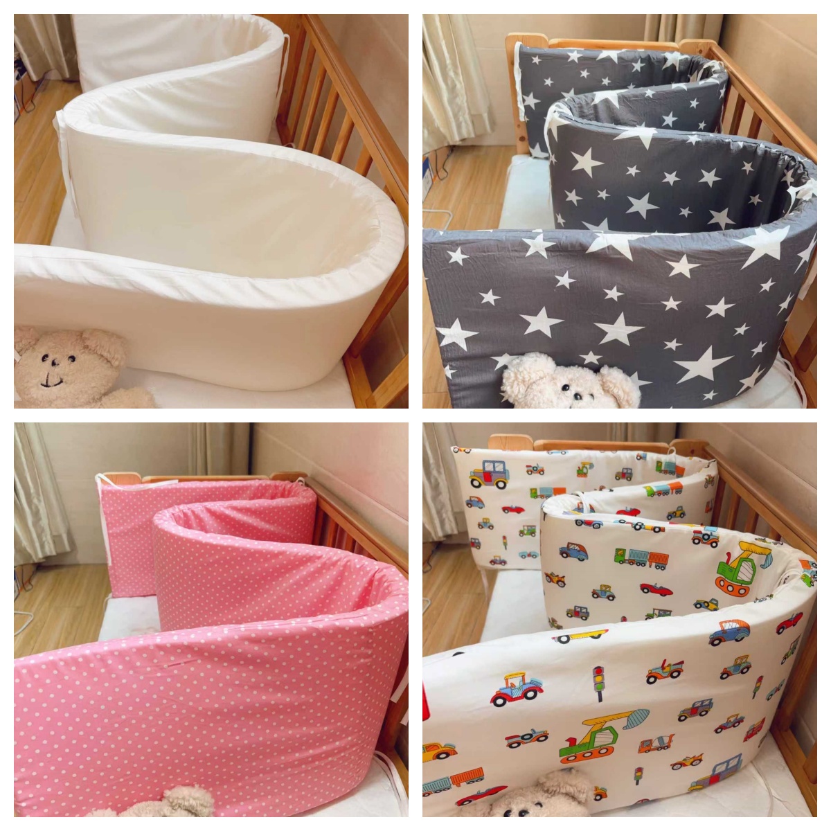 Convertible Crib Set - Nordique Star bébé berceau épaissi Anti-collision