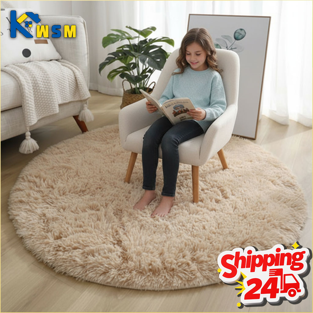 Soft Rug Nursery - Tapis rond en peluche Super doux