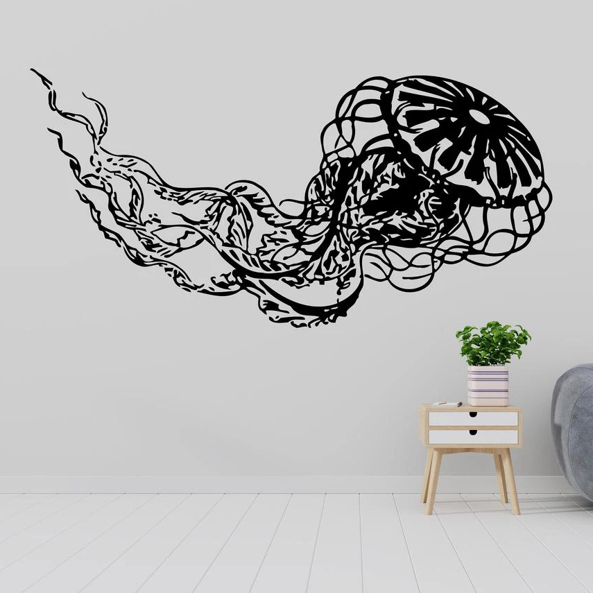 Baby Nursery Wall Mural - Autocollant mural en vinyle motif océan,