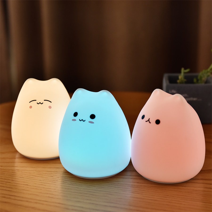 Baby Nursery Lamp - Veilleuse Chat Mignon pour Bébé et