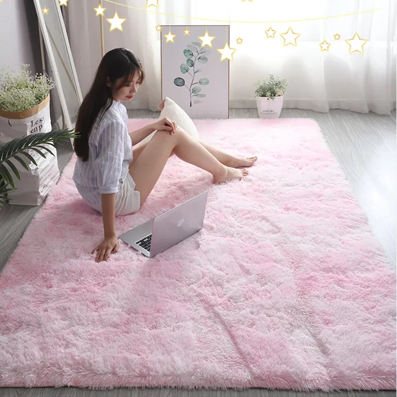 Soft Rug Nursery - Tapis rose pour enfants, décoration de