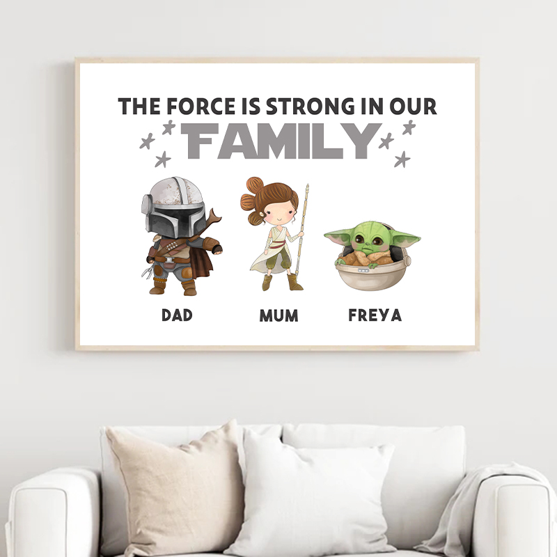 Baby Yoda Nursery - Affiche de personnage de Yoda personnalisée