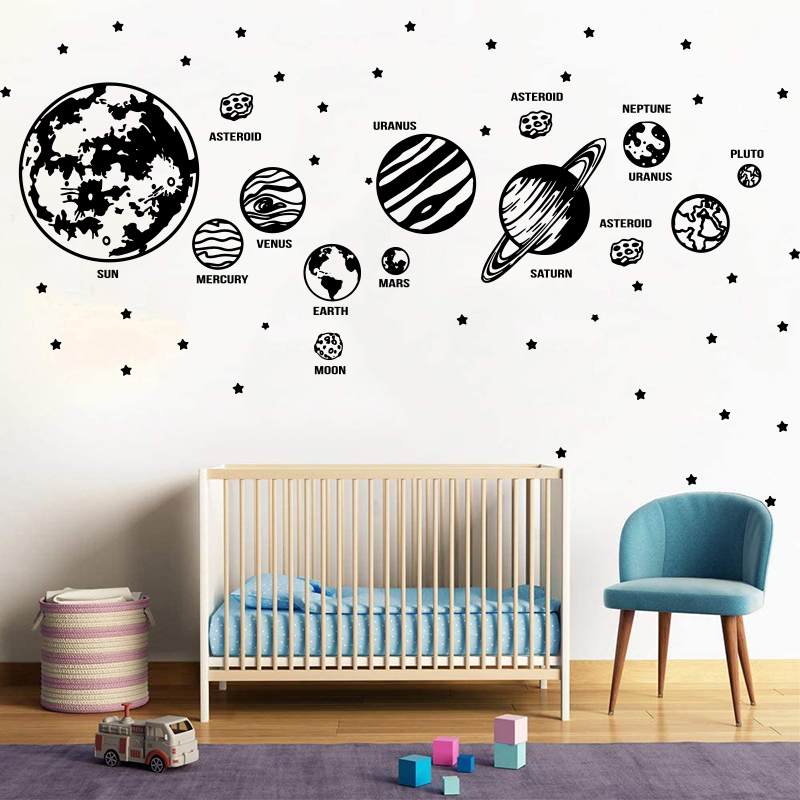 Baby Nursery Modern - Autocollant Mural de Grandes Communautés ètes,