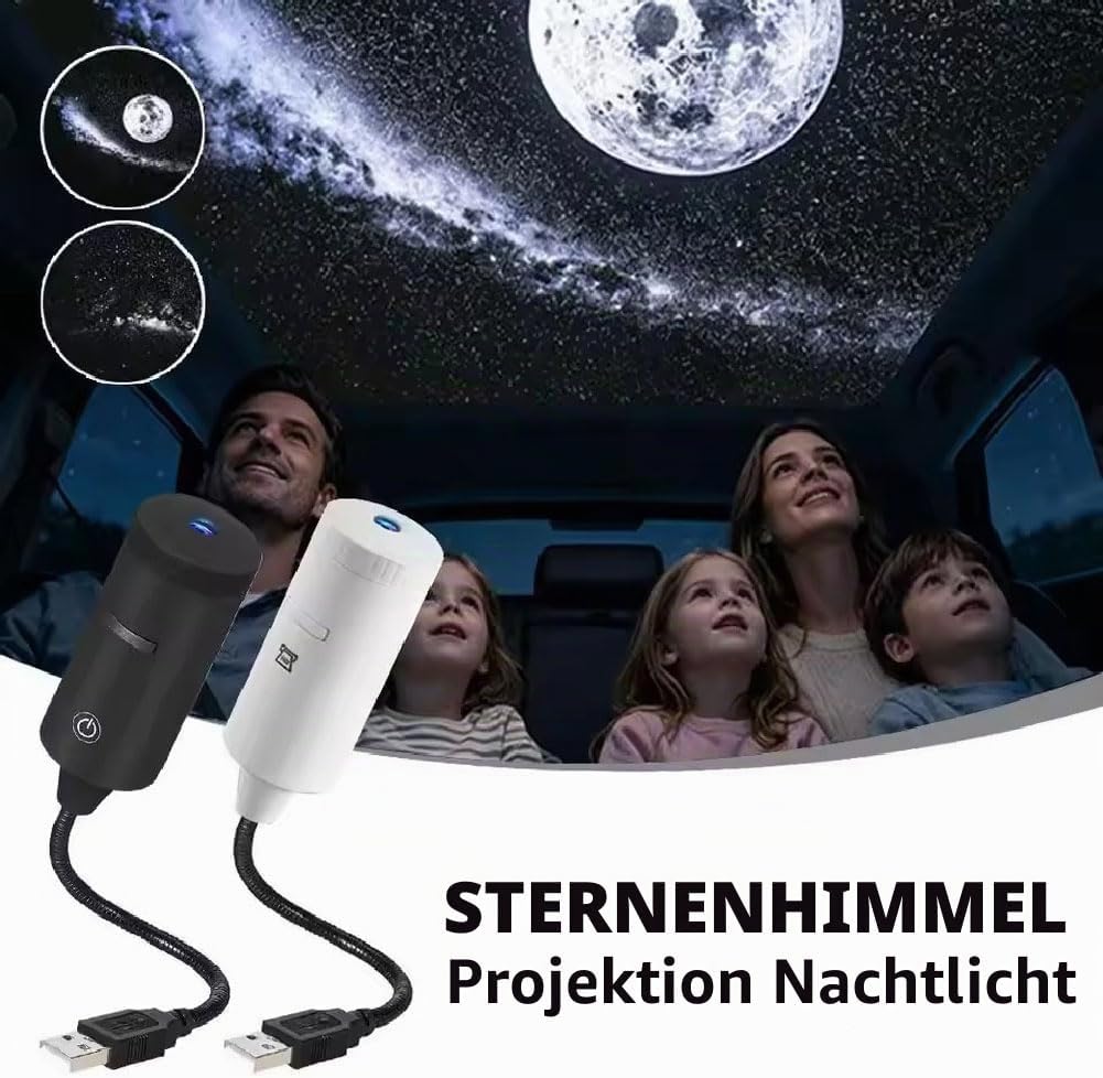 Night Light Projector Stars - Lampe de nuit portable, plug-and-play et