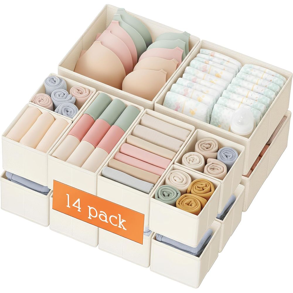 Closet Organizer Baby - Lot de 14 organiseurs de rangement