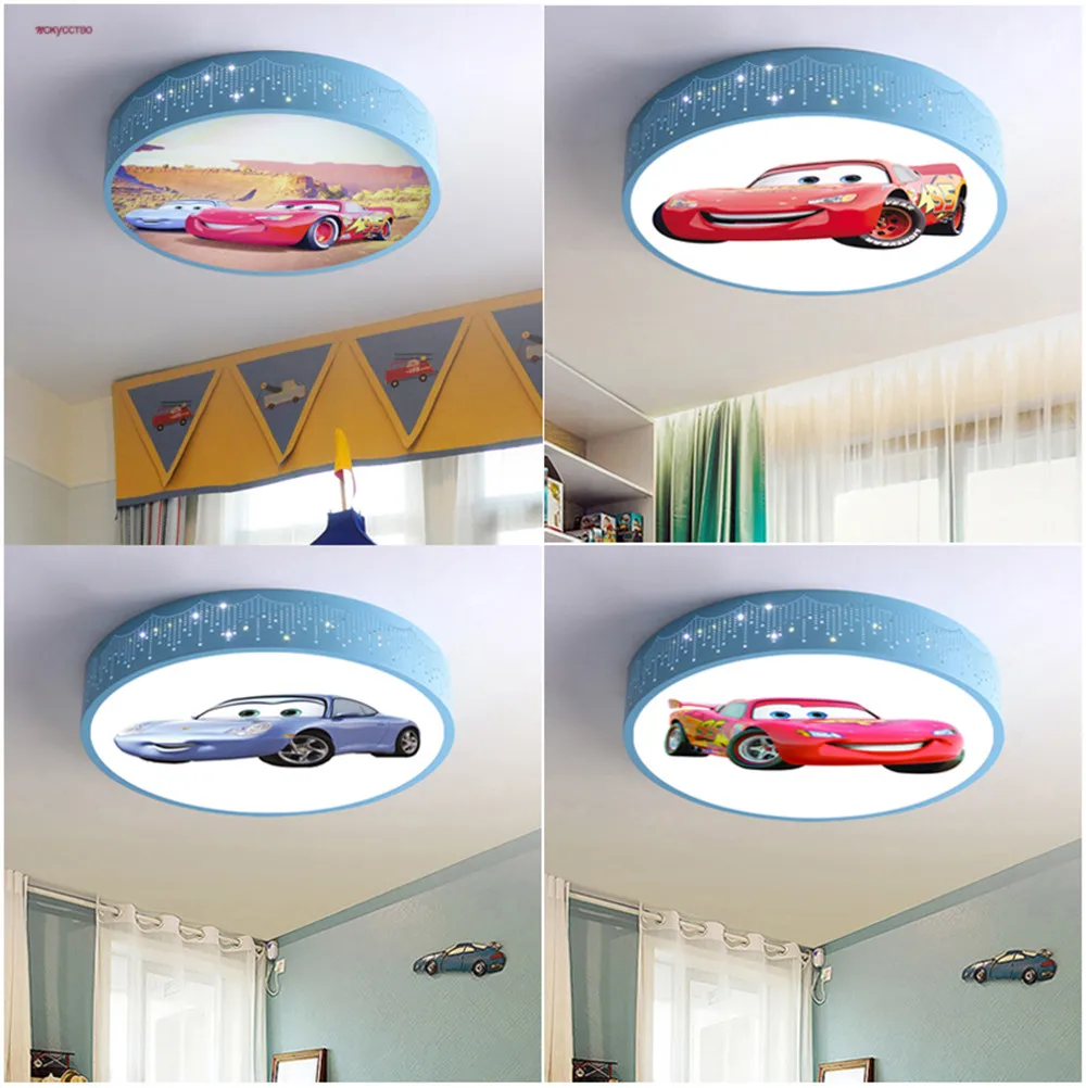 Baby Nursery Lamp - 2025 dessin animé voiture ronde Led