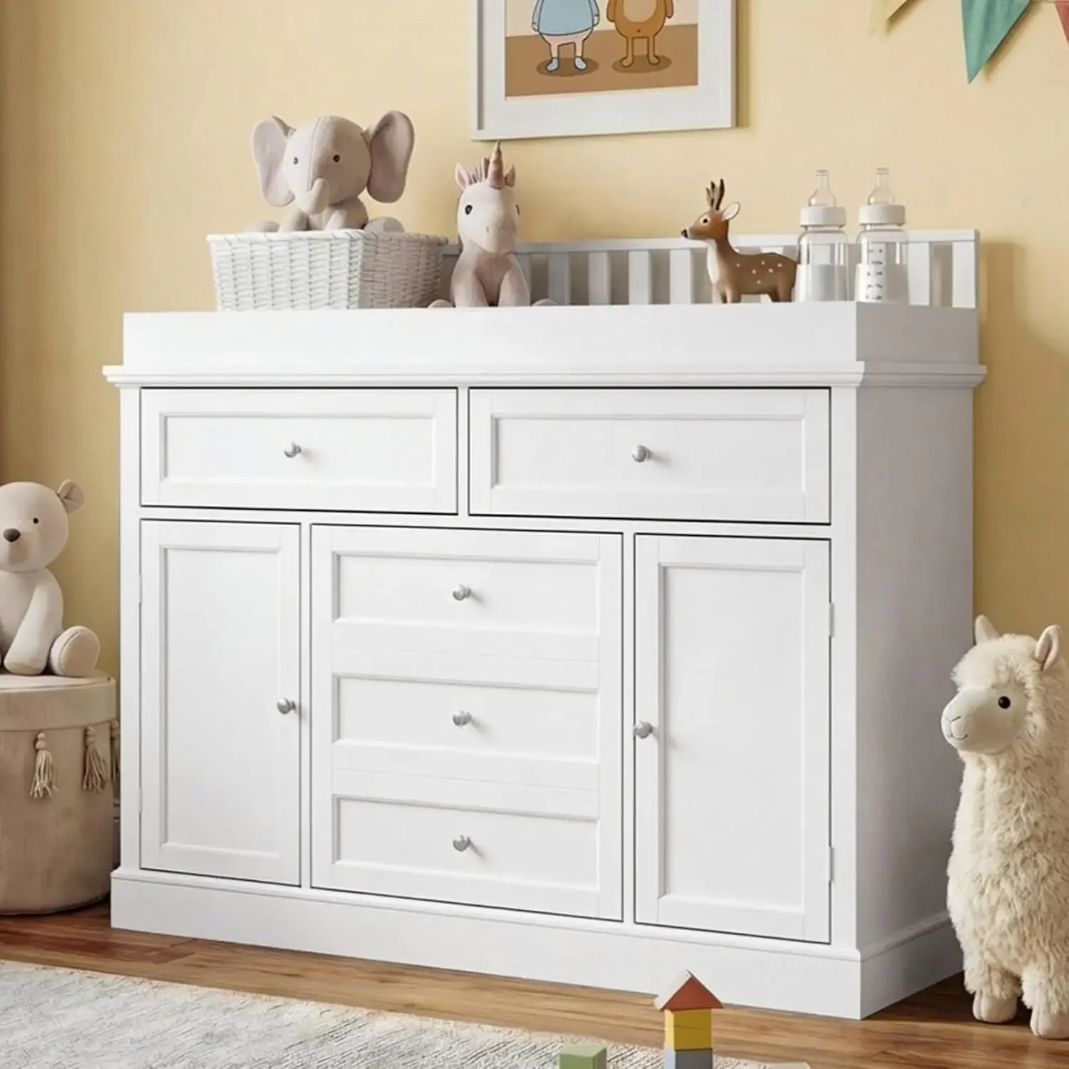 Baby Nursery Dresser Changing Table - Commode bébé 46 avec table à