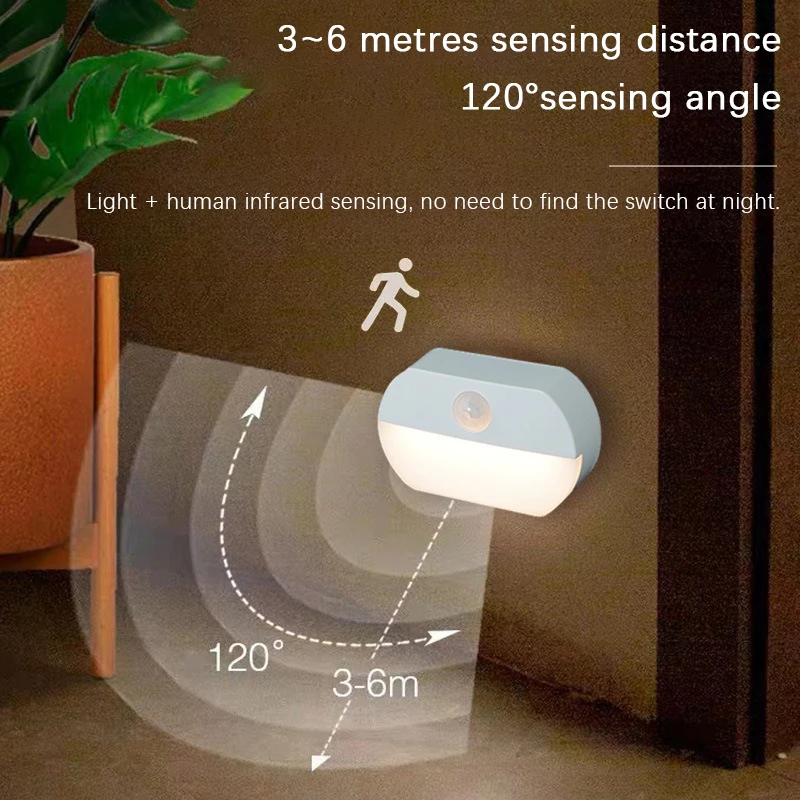 Baby Nursery Lamp - LED corps humain détection veilleuses chambre