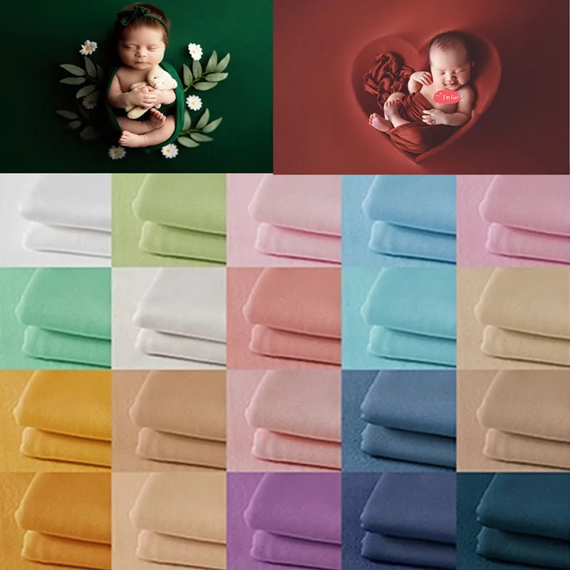 Baby Wrap Stretchy - Couverture pour photographie de nouveau-né, 150x170cm,