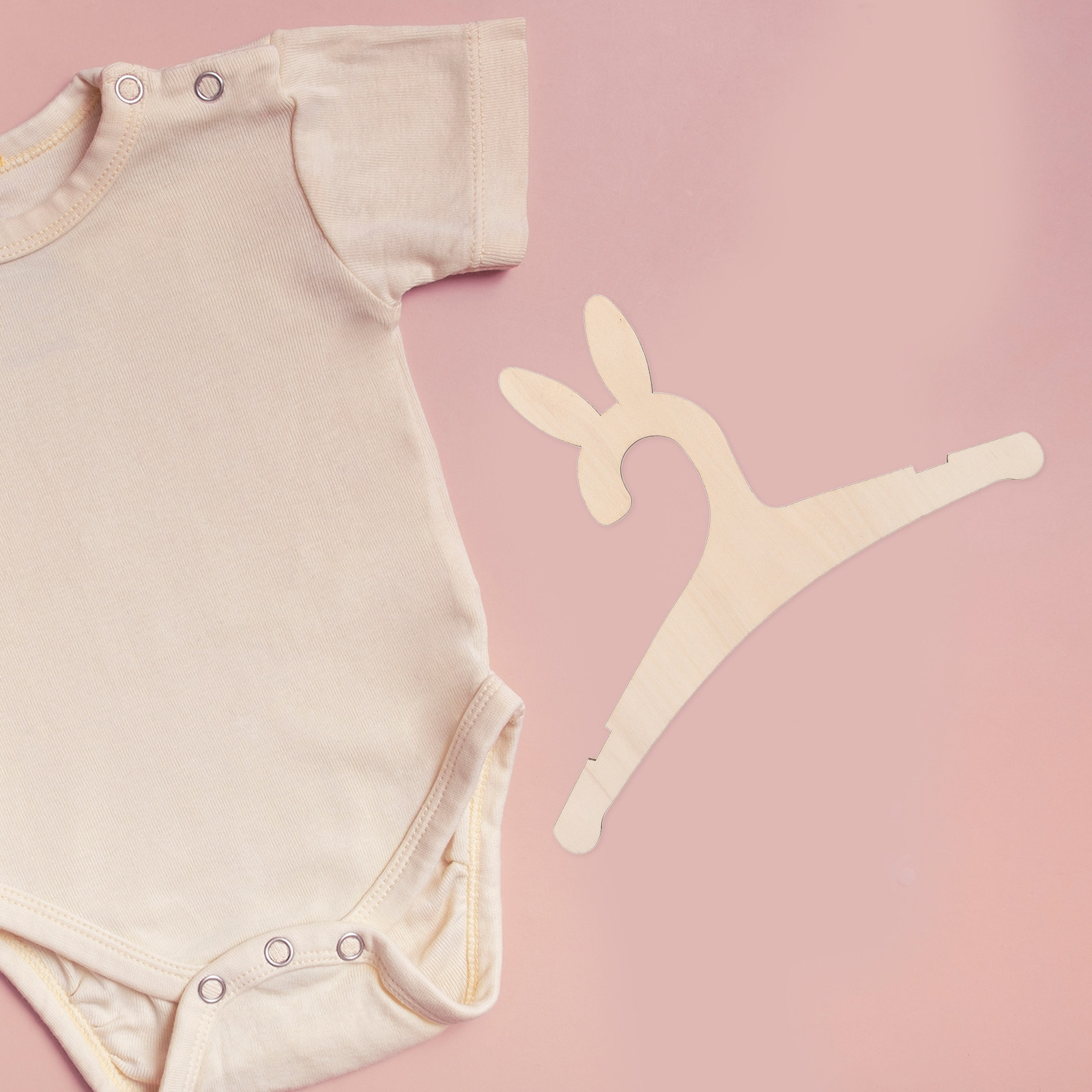 Baby Nursery Hangers - Lot de 5 cintres en bois