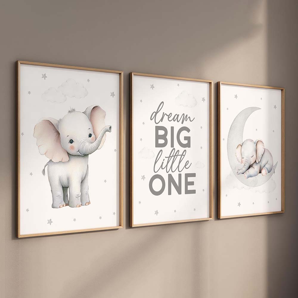 Ensemble d'impressions de cham - Baby Nursery Elephant Theme avis et prix