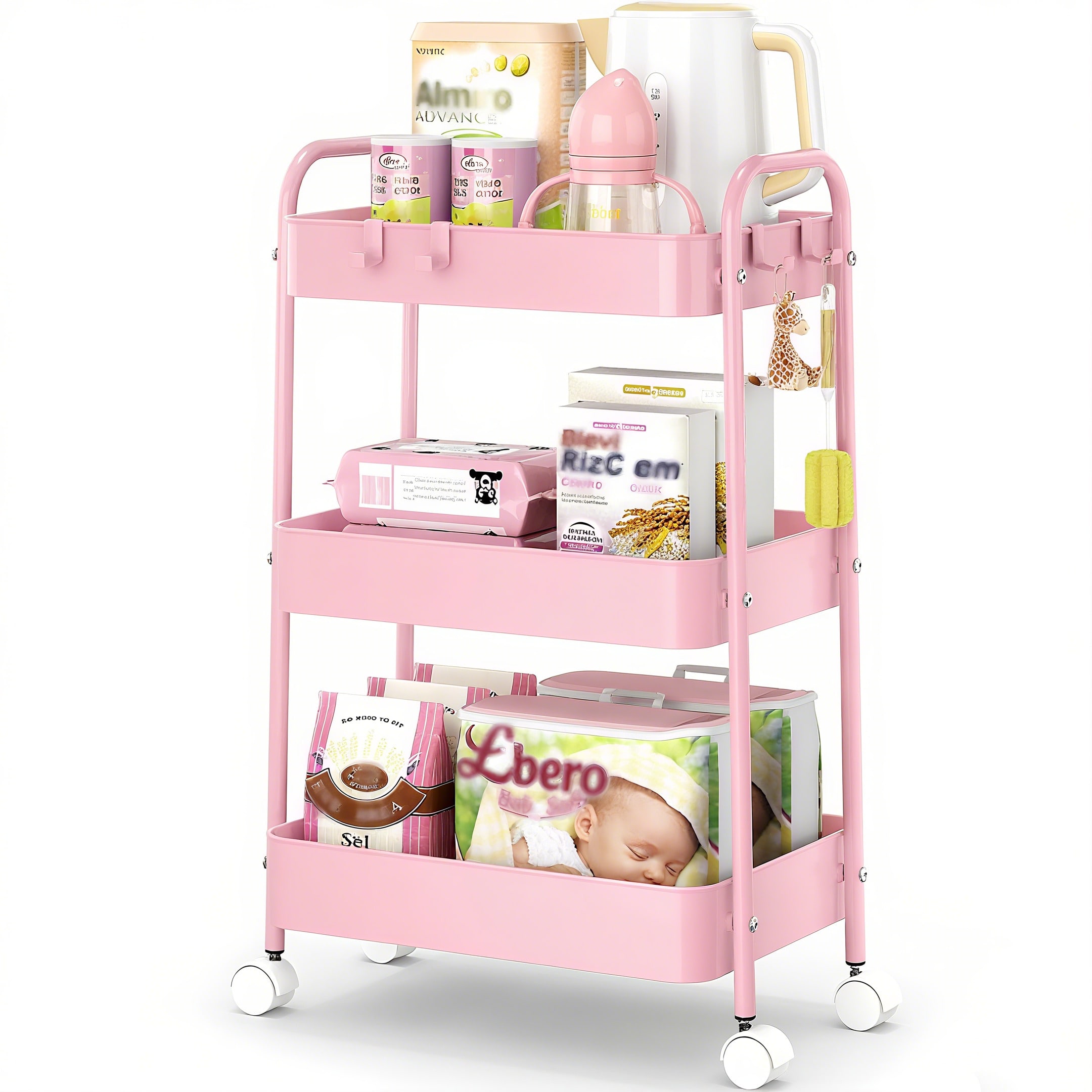Chariot de rangement à 3 nivea - Baby Nursery Modern avis et prix
