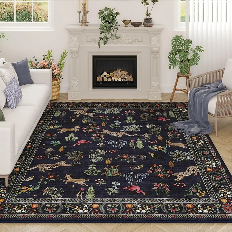 Tapis pour salon Floral Animal - Soft Rug Nursery avis et prix