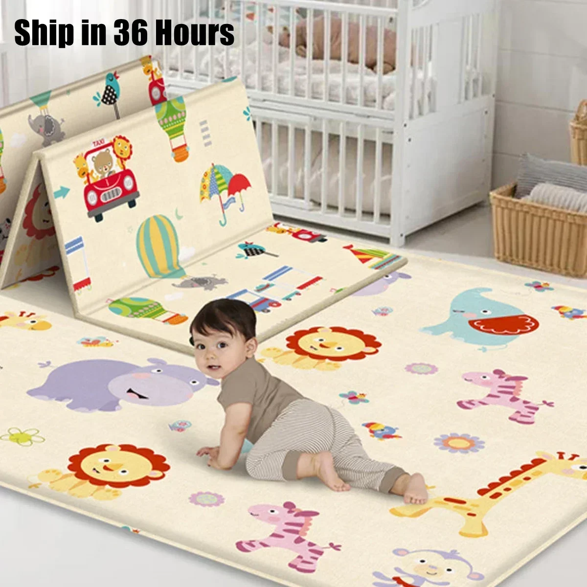Tapis de jeu pliable non toxiq - Soft Rug Nursery avis et prix