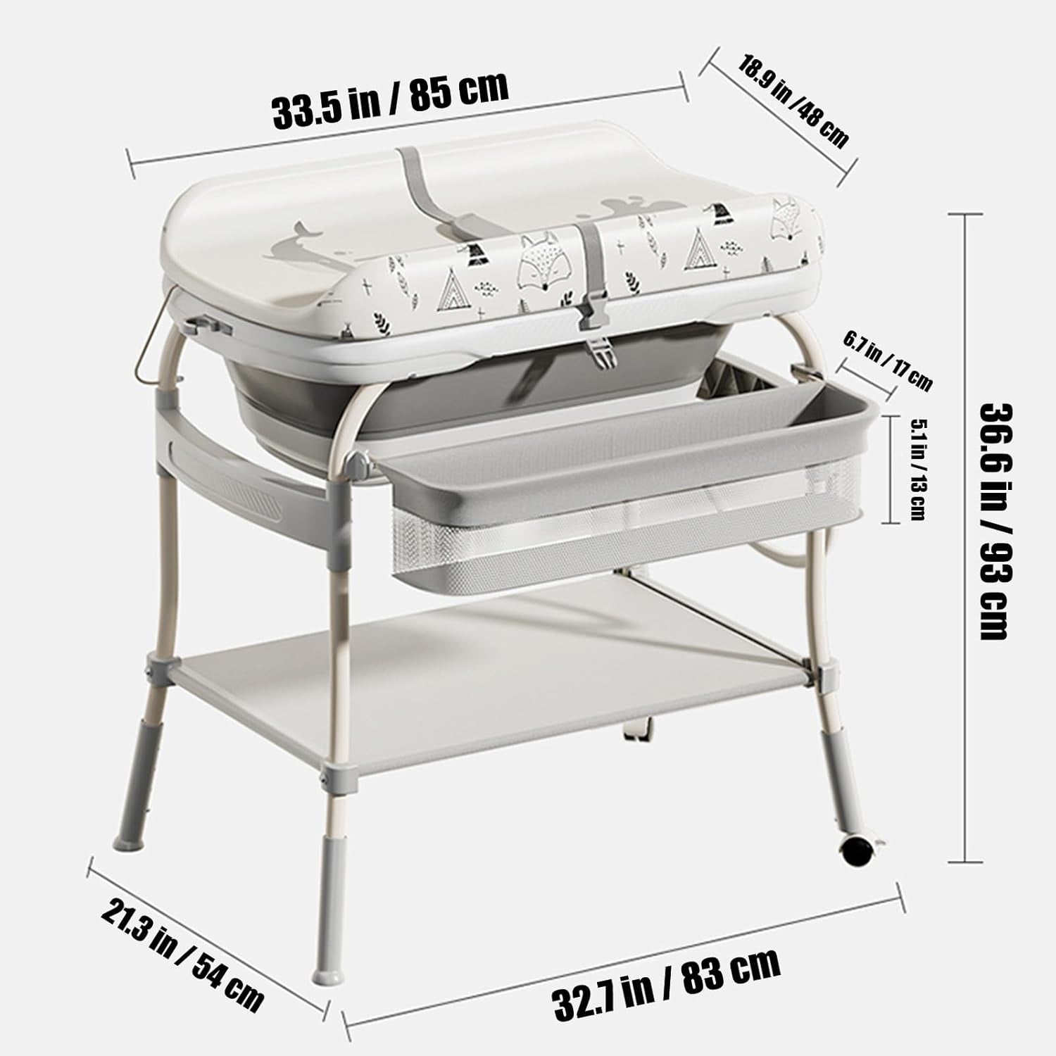 Table à langer 2 en 1 pour béb - Baby Nursery Dresser Changing Table avis et prix