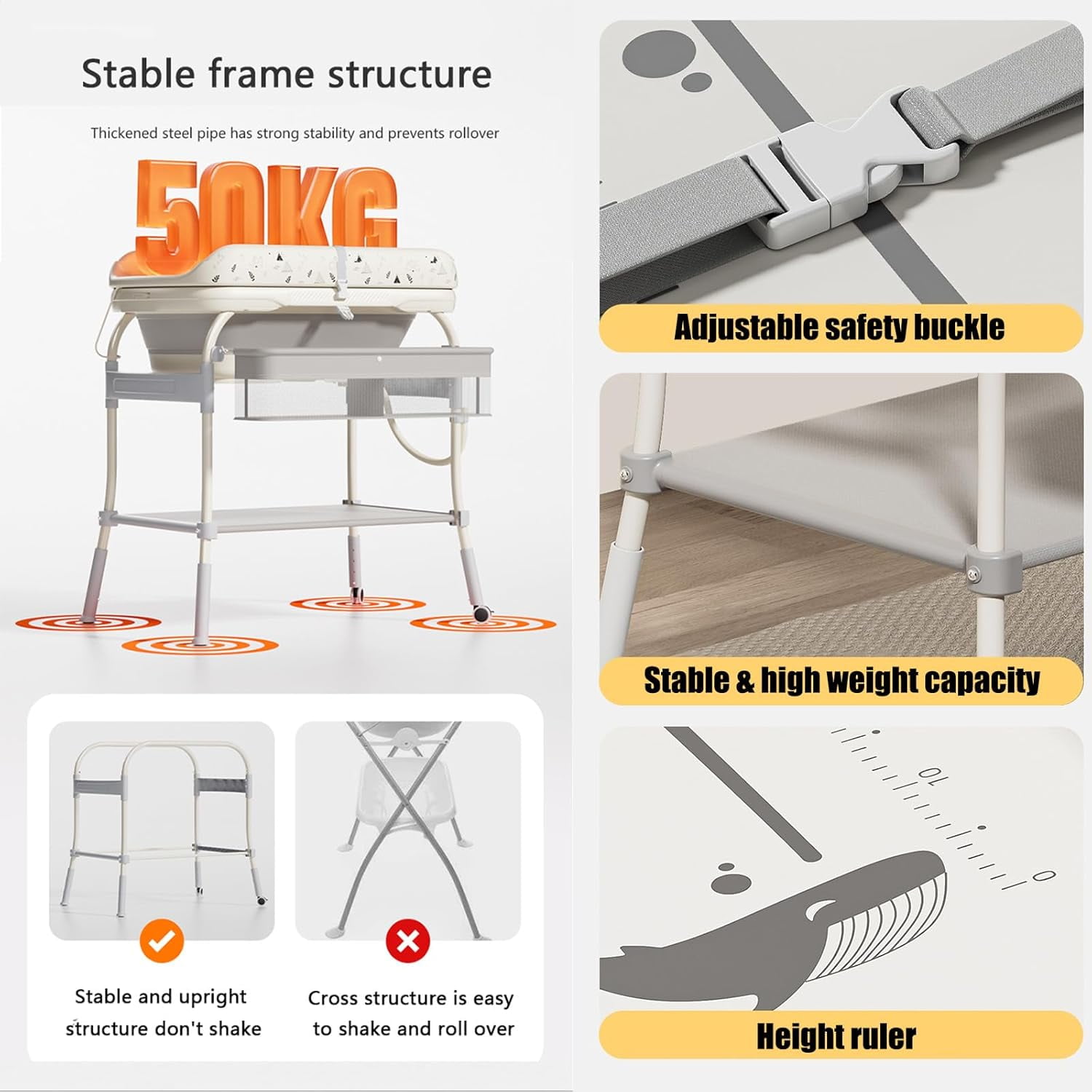 Table à langer 2 en 1 pour béb - Baby Nursery Dresser Changing Table avis et prix