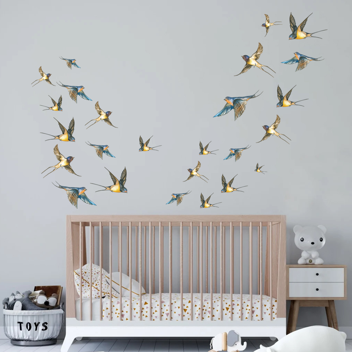 Autocollants muraux d'oiseaux  - Baby Nursery Modern avis et prix