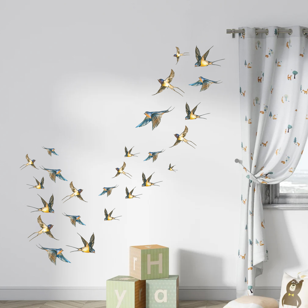 Autocollants muraux d'oiseaux  - Baby Nursery Modern avis et prix