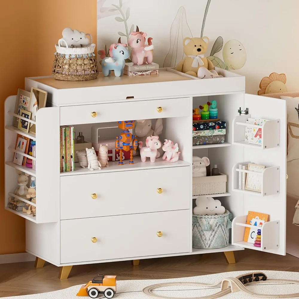 Commode de chambre d'enfant, t - Baby Nursery Dresser Changing Table avis et prix