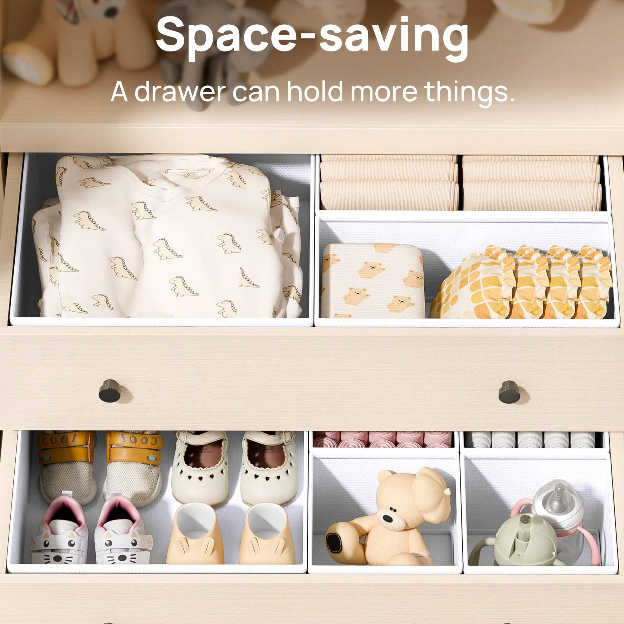 Lot de 12 boîtes de rangement  - Baby Nursery Dresser Changing Table avis et prix