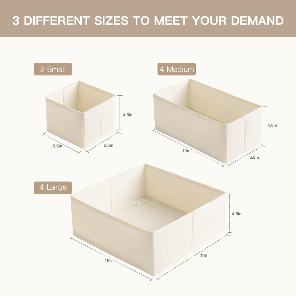 Lot de 10 organiseurs de tiroi - Closet Organizer Baby avis et prix