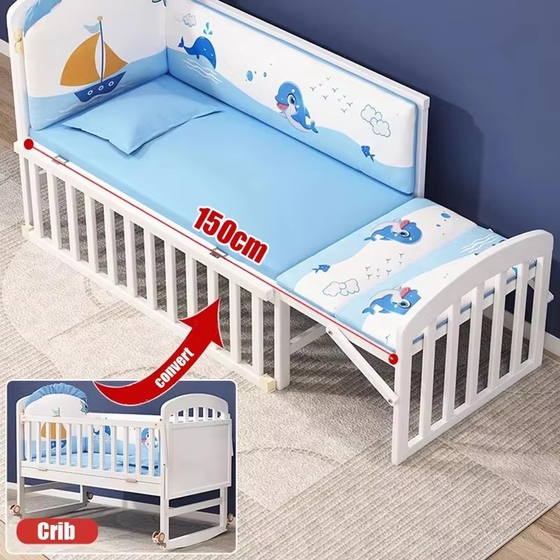 Berceau de bébé en bois avec m - Convertible Crib Set avis et prix