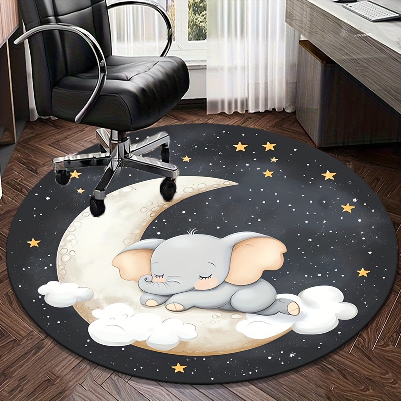 Tapis rond en velours cristal, - Baby Nursery Elephant Theme avis et prix