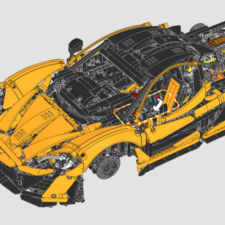 Voiture de sport jaune assembl - Lego Set Technic avis et prix