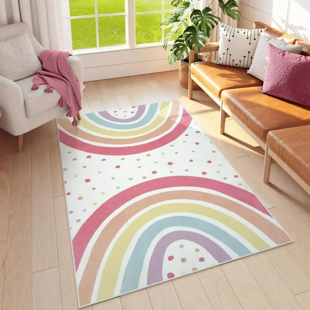 1pc coloré point Boho arc-en-c - Soft Rug Nursery avis et prix
