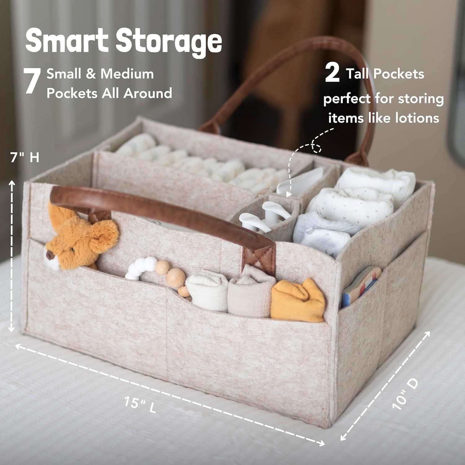 Panier de rangement en feutre  - Baby Nursery Bags avis et prix