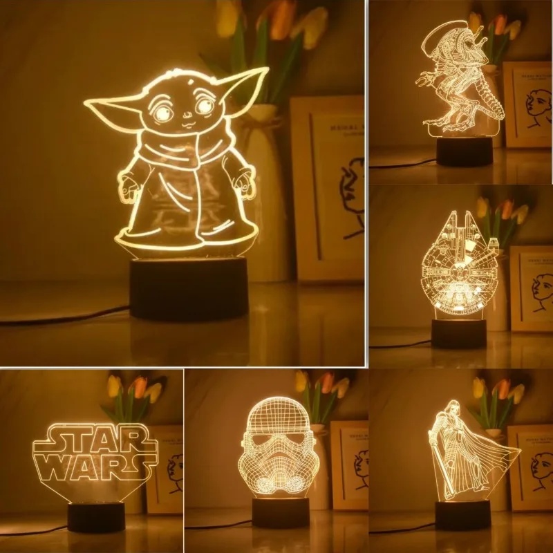 Lampe 3D Anime Cartoon Yoda Ba - Baby Yoda Nursery avis et prix