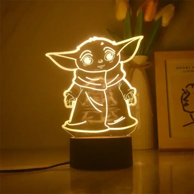 Lampe 3D Anime Cartoon Yoda Ba - Baby Yoda Nursery avis et prix