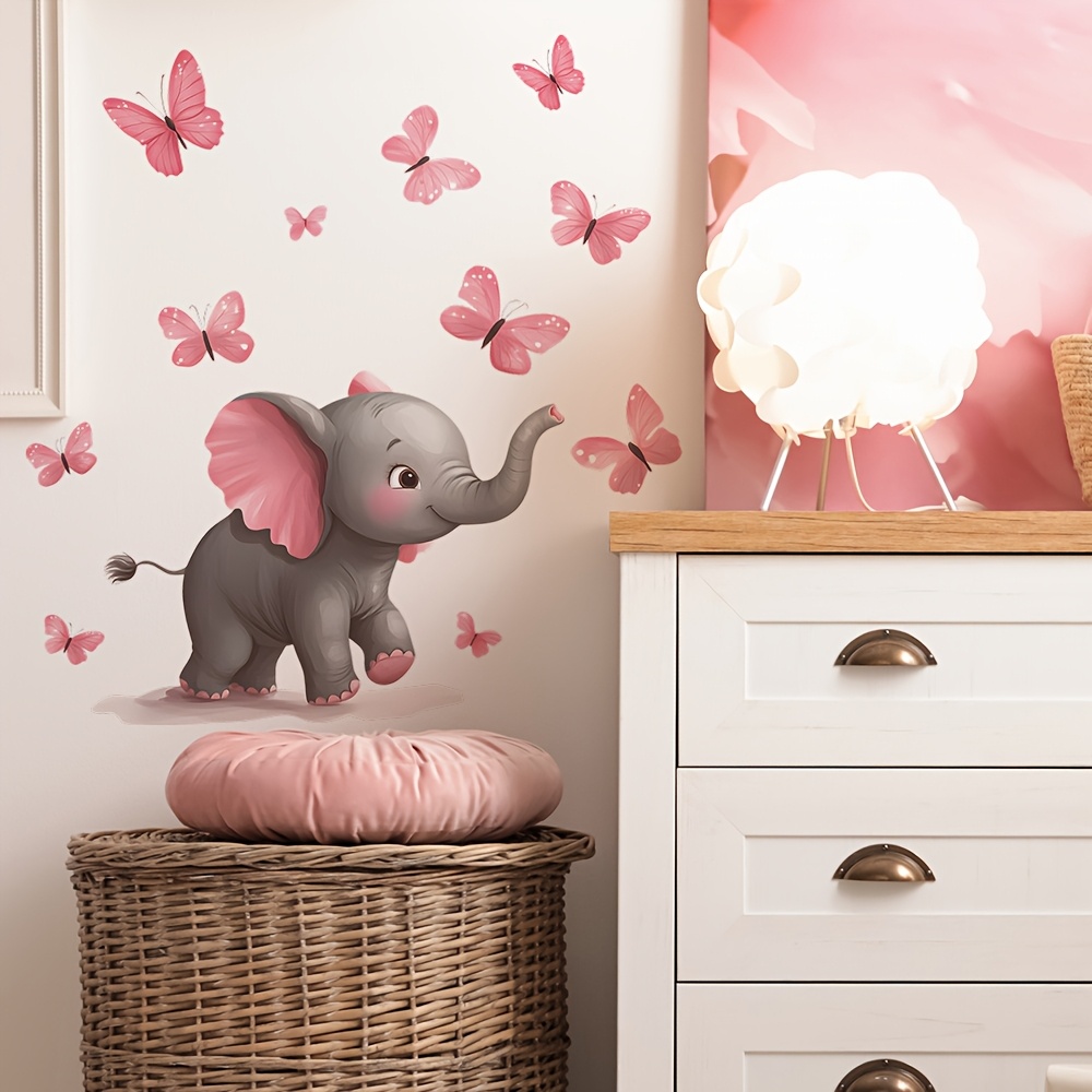 Autocollant mural à thème papi - Baby Nursery Elephant Theme avis et prix