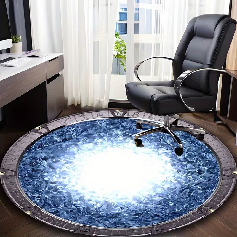 Tapis rond inspiré de la galax - Soft Rug Nursery avis et prix