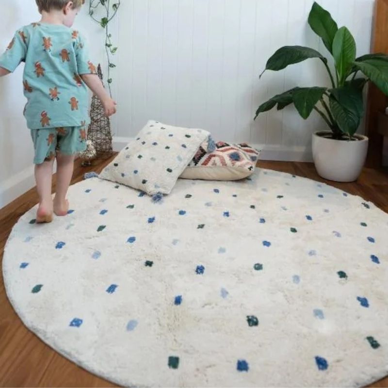 Tapis moelleux à pois pour enf - Soft Rug Nursery avis et prix