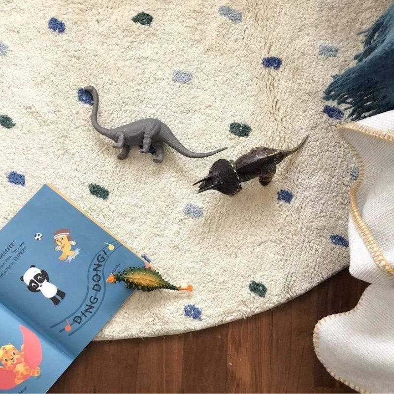 Tapis moelleux à pois pour enf - Soft Rug Nursery avis et prix