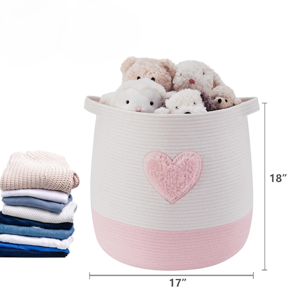 Panier à linge rose pour enfan - Baby Nursery Modern avis et prix