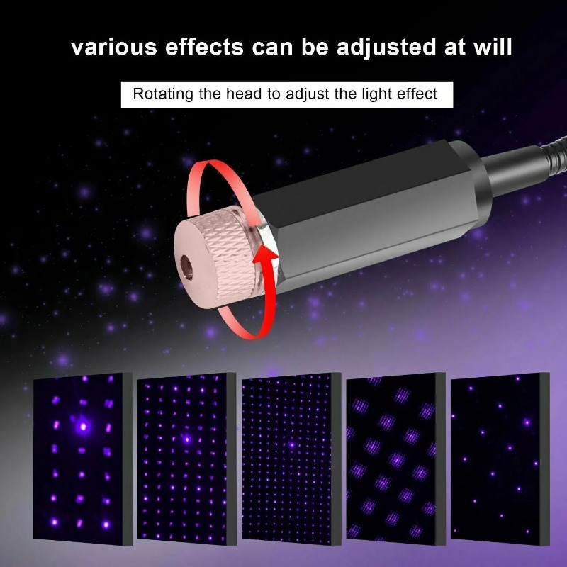 Voiture romantique LED ciel ét - Night Light Projector Stars avis et prix