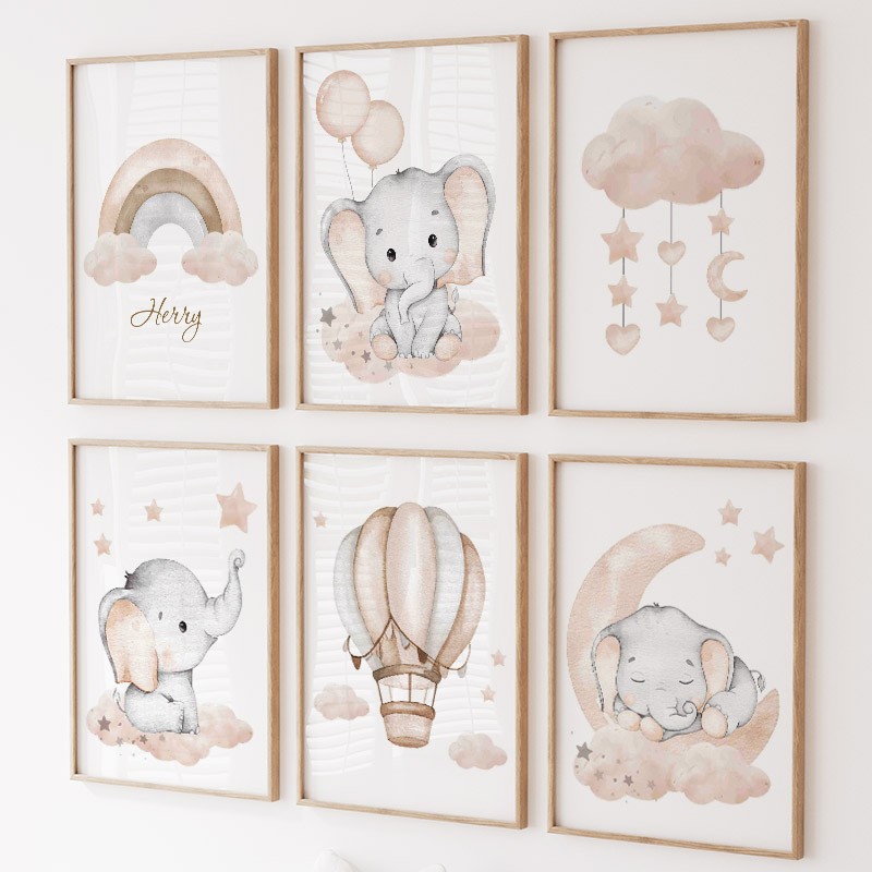 Toile d'Art Mural en Forme d'É - Baby Nursery Modern avis et prix