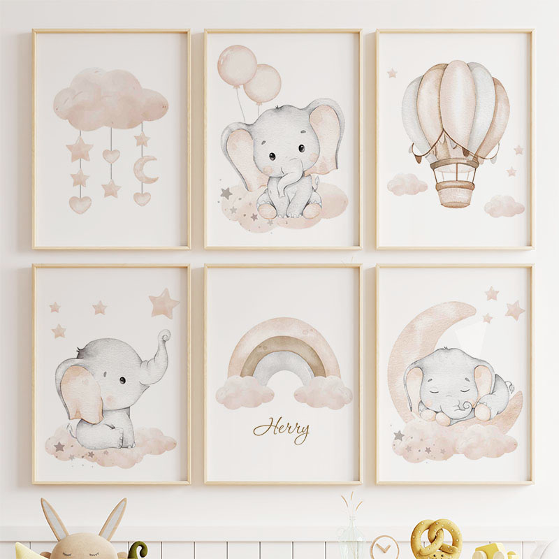 Toile d'Art Mural en Forme d'É - Baby Nursery Modern avis et prix