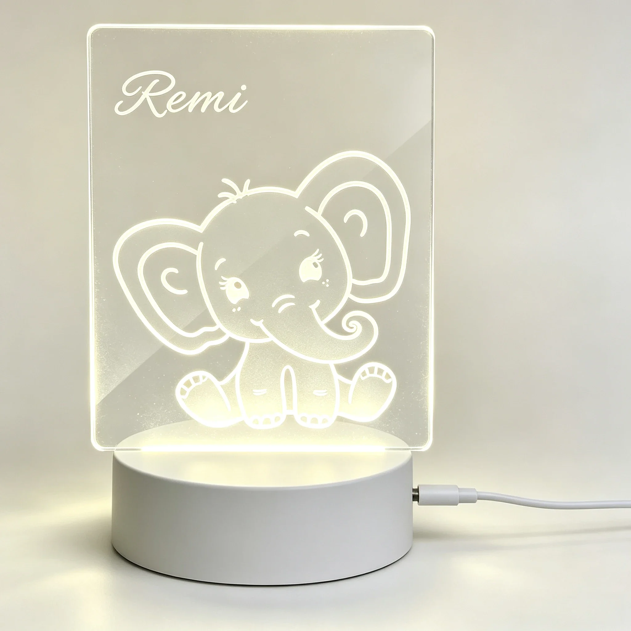 Lampe de nuit en acrylique ave - Baby Nursery Lamp avis et prix