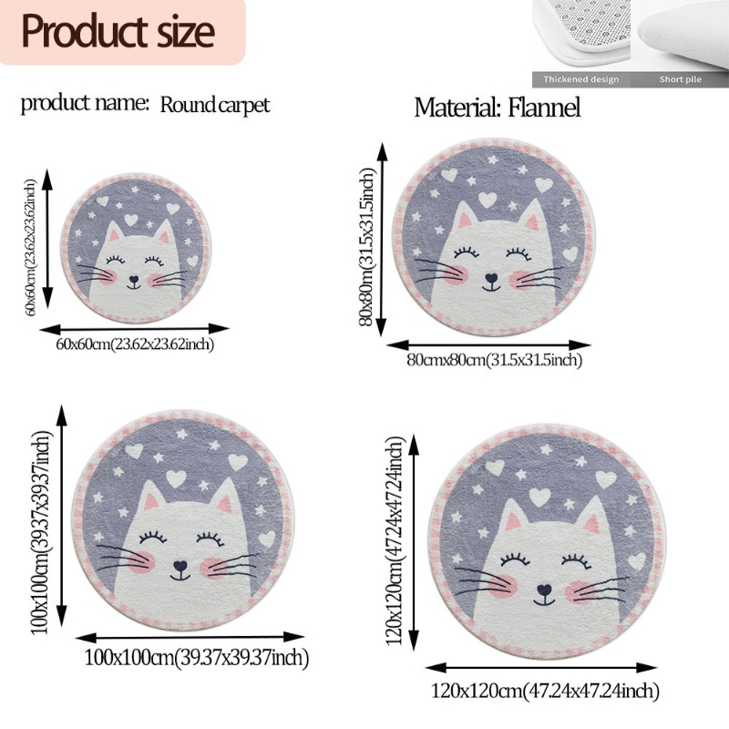 Tapis rond en flanelle doux mo - Soft Rug Nursery avis et prix