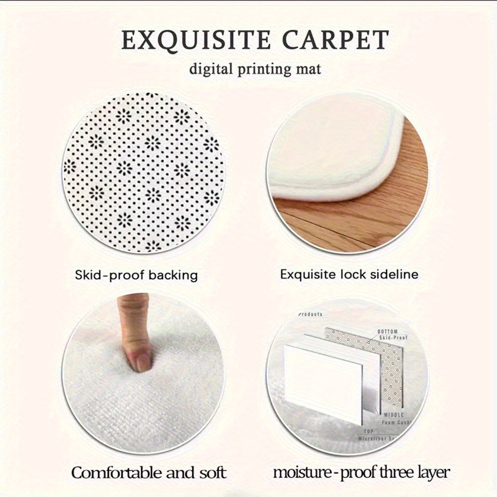 Tapis rond en flanelle doux mo - Soft Rug Nursery avis et prix