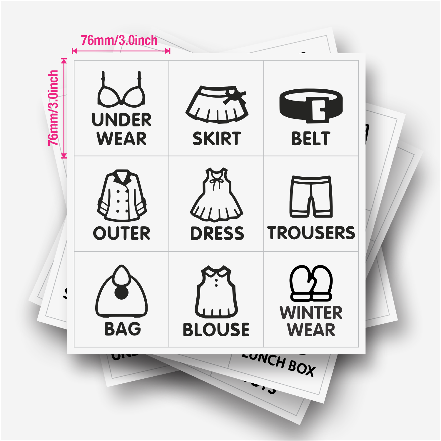9 étiquettes/feuille, étiquett - Closet Organizer Baby avis et prix