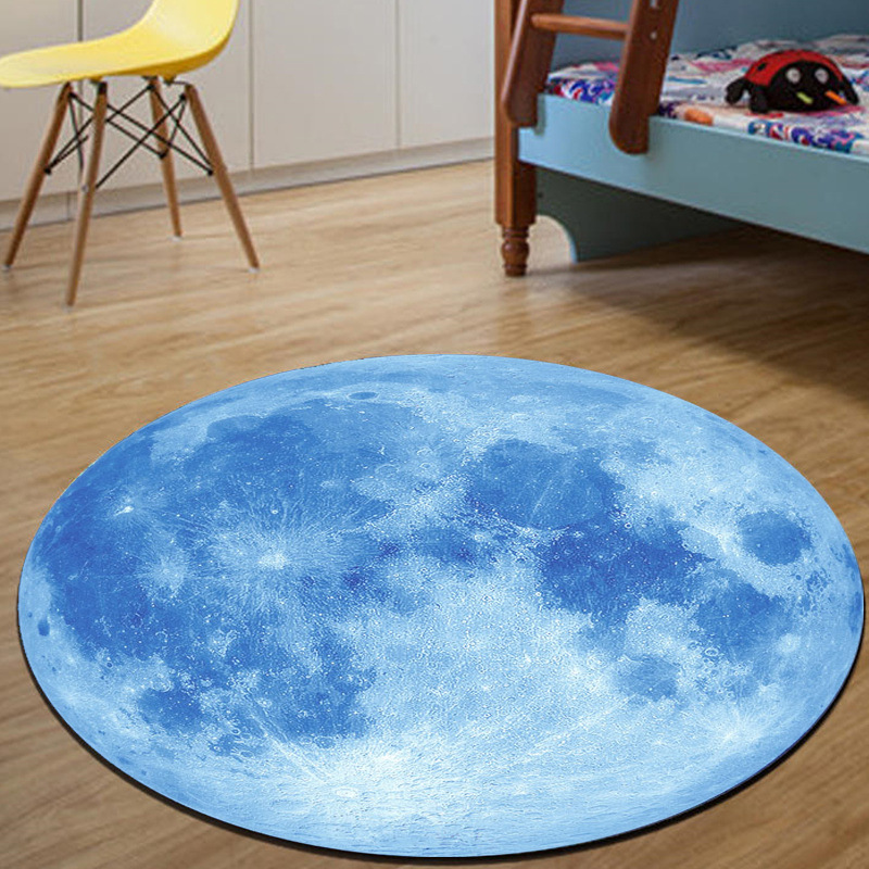 Tapis rond imprimé lune pleine - Soft Rug Nursery avis et prix