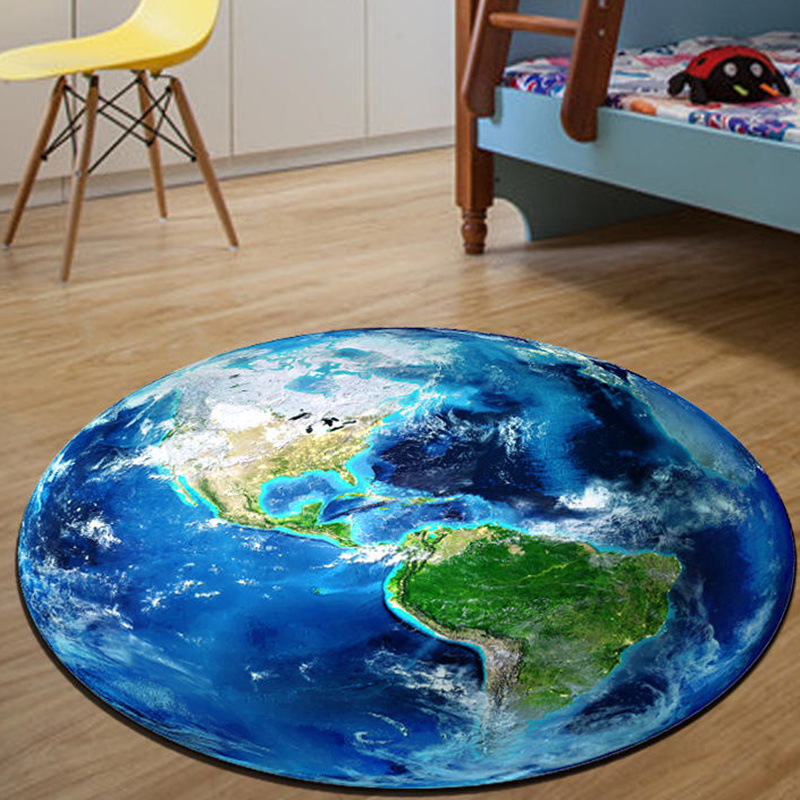 Tapis rond imprimé lune pleine - Soft Rug Nursery avis et prix